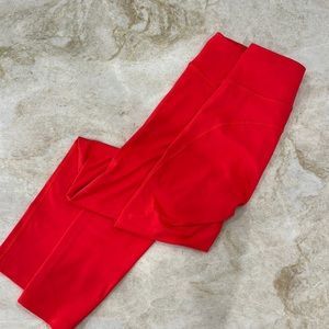 Red TechSweat yoga pants